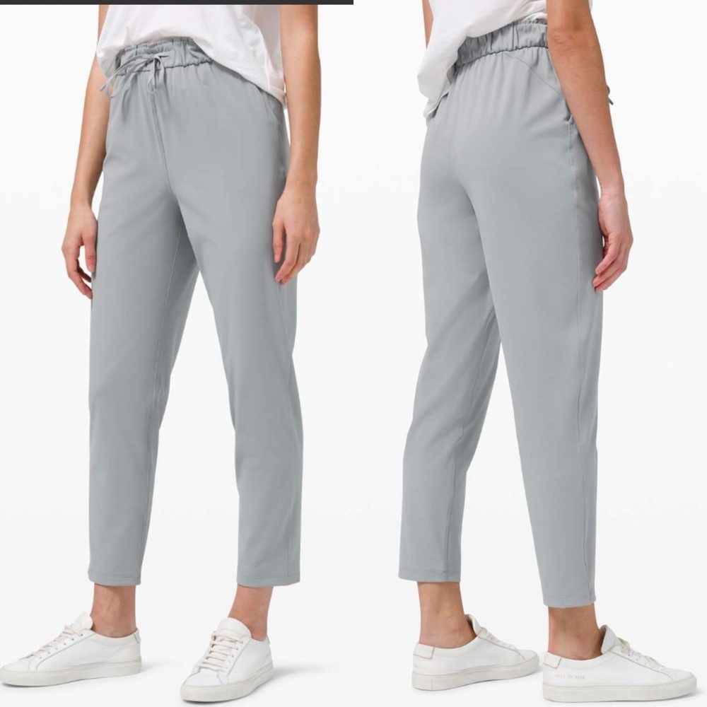 lululemon athletica Light Gray Drawstring Jogger Trousers - Picture 14 of 14